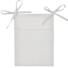 (a-Light Grey) Portable Baby Care Essentials Hanging Organizers Crib Storage Cradle Baby Crib Organizer Diaper Bag Linen Baby Bed Accessories