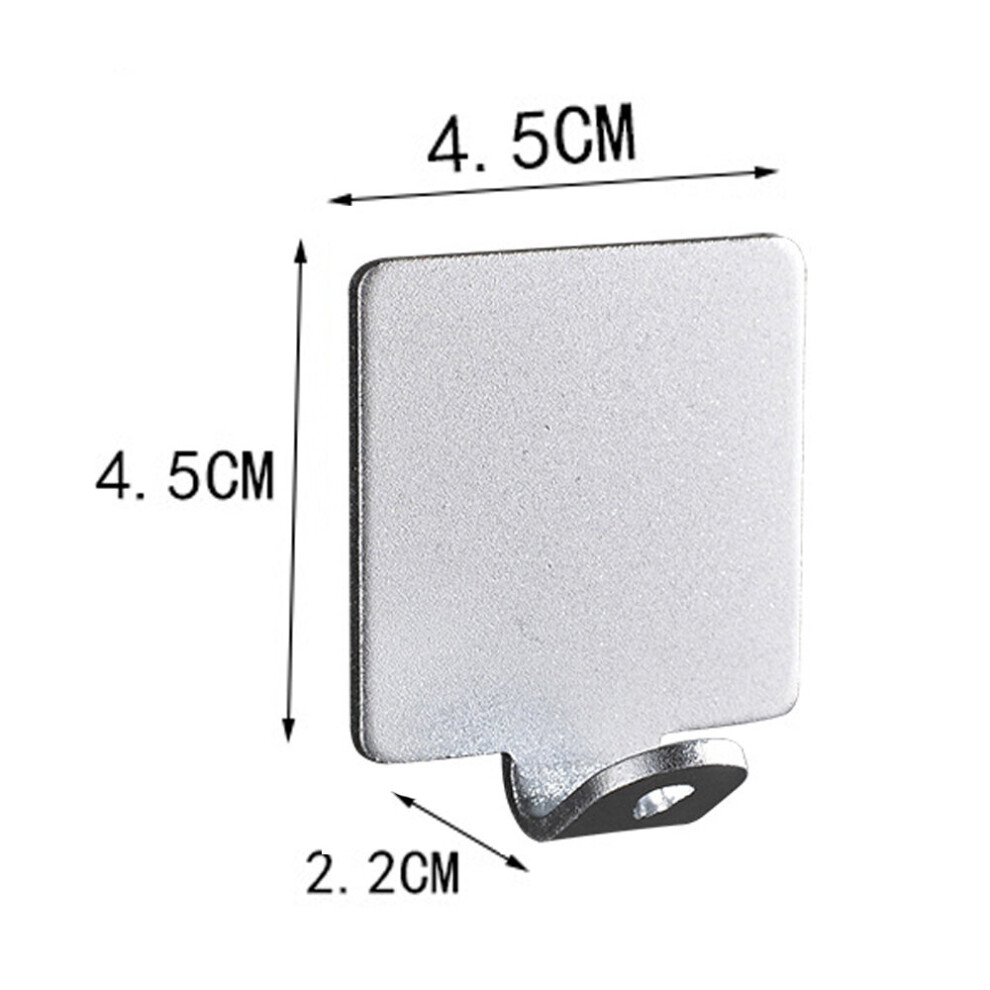 (a-A Silvery 1PCS) Self-adhesive Hooks Wall Key Holder Keychain Clothes Coat Hanger Towel Door Bag Rack Kitchen Bathroom Storage Organizer Strong-image-OPC-PCBZ9HB-NEW