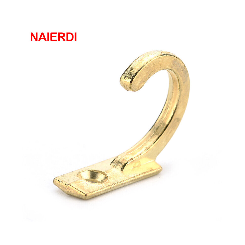 (A-Gold) Naierdi 30Pcs Antique Hooks Small Wall Hanger Buckle Horn Lock Clasp Hook Hasp Latch For Wooden Jewelry Box Furniture Hardware 4854201218629