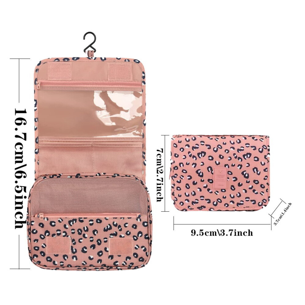 Photos - Cosmetic Bag  Makeup Bags Travel  Toiletries Women Beauty Organizer Storage Neceser Hanging Bathroom Wash Bag New(a-leopard)
