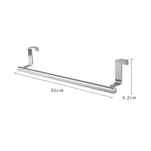 (a-36CM) 2 Size Towel Racks Over Kitchen Cabinet Door Towel Rack Bar Hanging Holder Bathroom Shelf Rack Home Organizer Kitchen Accessorie