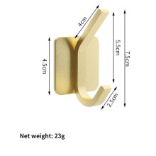 (a-02 gold S(10cm??)) Storage Holder For Bathroom Kitchen Hanger Cat Pattern Self Adhesive Hooks Towel Racks Stick On Wall Hanging Door Clothes