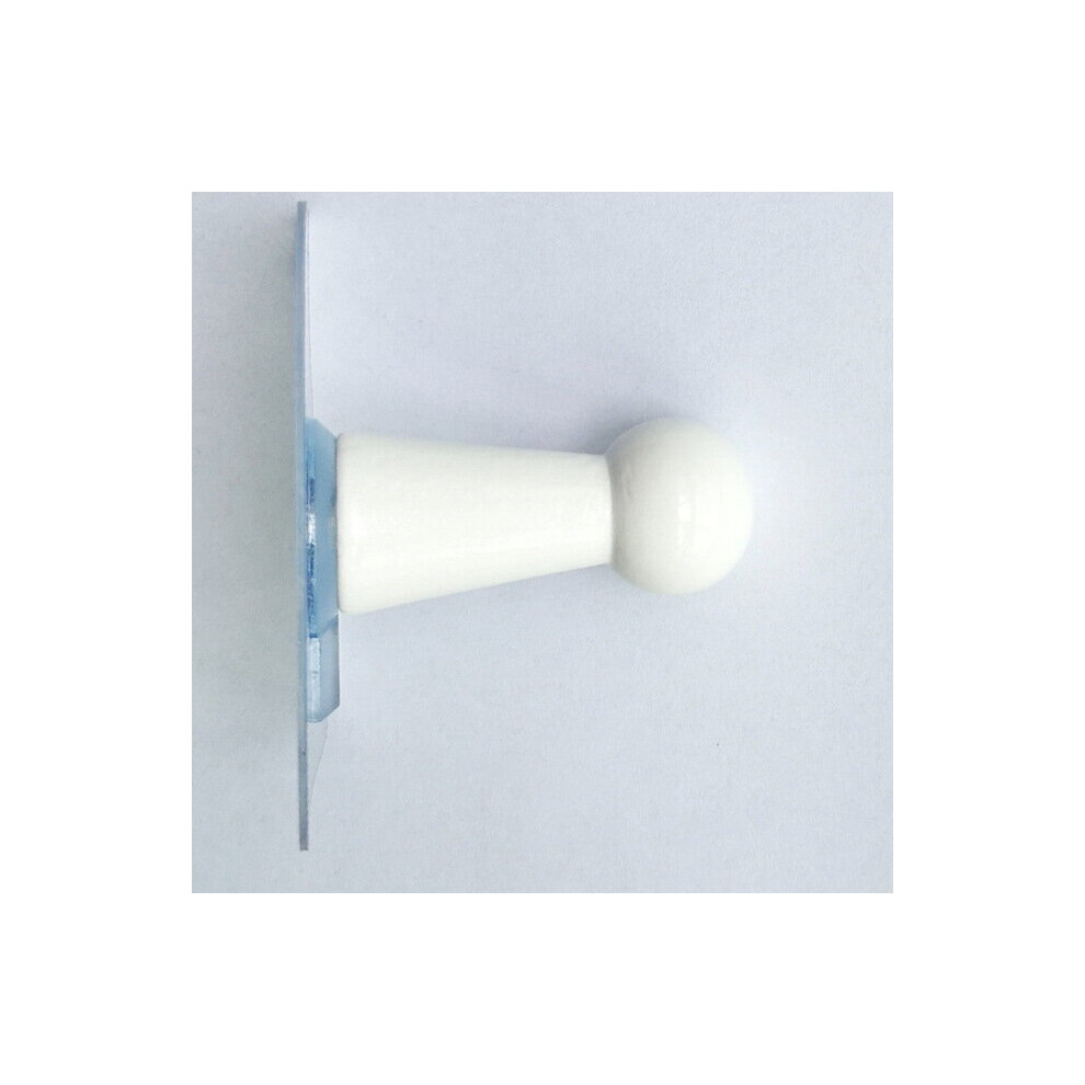 (a-Long white 3 Pcs) 15/3Pcs Adhesive Hooks Hat Hangers for Wall Self No Drills Wooden Hanging Baseball Caps, Coat Towel-image-OPC-PCBZGN7-NEW