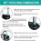 (Black) Combination Padlock丨4 Digit Combination Locker Padlock 4