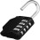 (Black) Combination Padlock丨4 Digit Combination Locker Padlock 1
