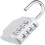 (White) Combination Padlock丨4 Digit Combination Locker Padlock 1