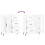 VidaXL (high gloss white) vidaXL Sideboard Storage Cabinet Side Cabinet Cupboard White Engineered Wood 9