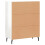 VidaXL (high gloss white) vidaXL Sideboard Storage Cabinet Side Cabinet Cupboard White Engineered Wood 8