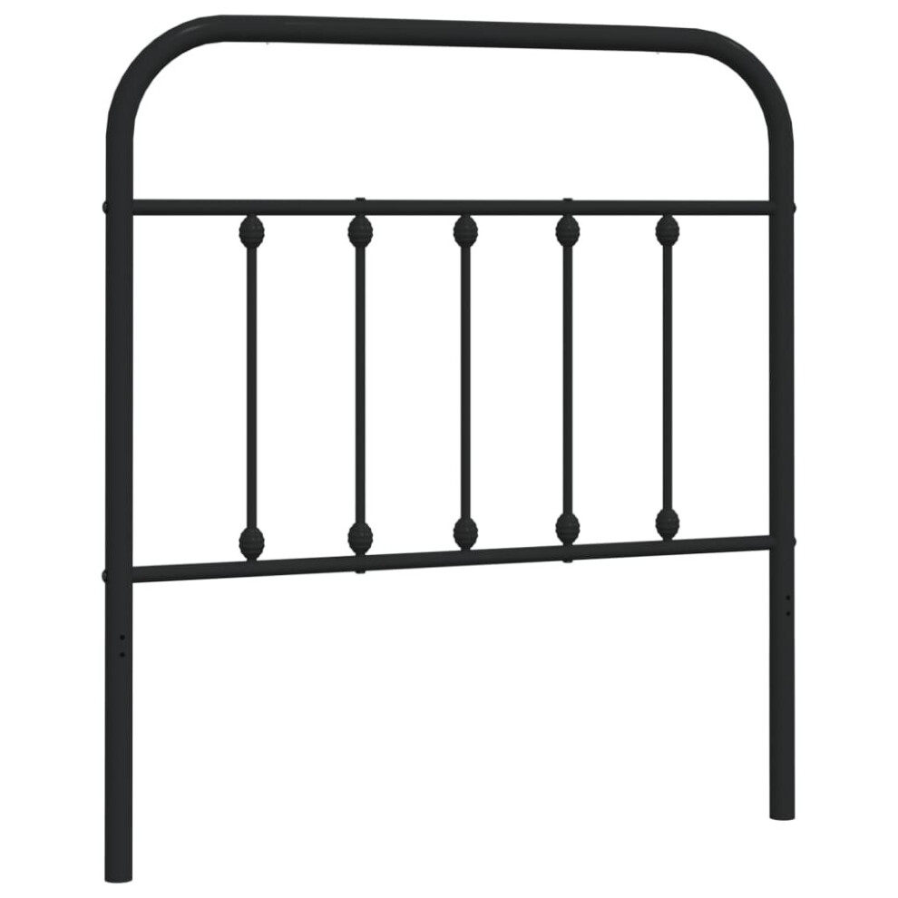 (black, 80 cm) vidaXL Metal Headboard Bed Header Bed Headboard Black Headboard Black 75 cm