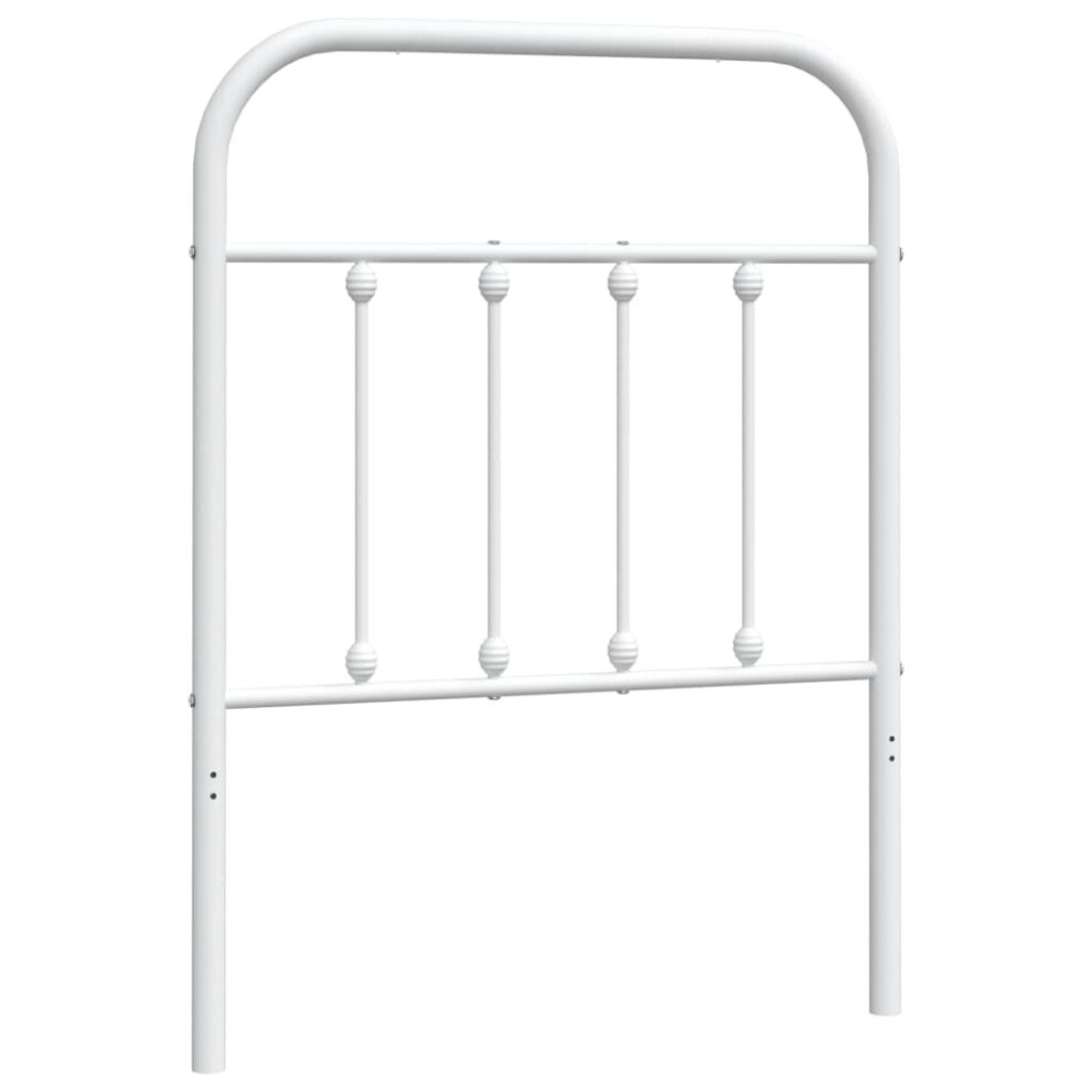 Vidaxl (White, 75 Cm) Metal Headboard Bed Header Bed Headboard Black Headboard Black 75 Cm White,Black