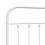 VidaXL (white, 75 cm) vidaXL Metal Headboard Bed Header Bed Headboard Black Headboard Black 75 cm 6