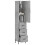 VidaXL (concrete grey) vidaXL Highboard Sideboard Storage Cabinet Side Cabinet White Engineered Wood 3
