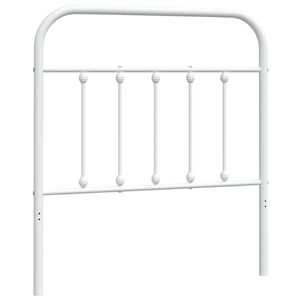 (white, 90 cm) vidaXL Metal Headboard Bed Header Bed Headboard Black Headboard Black 75 cm