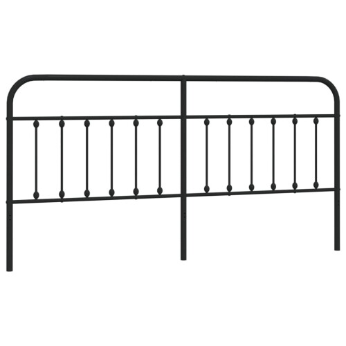 VidaXL (black, 193 cm) vidaXL Metal Headboard Bed Header Bed Headboard Black Headboard Black 75 cm