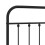 VidaXL (black, 193 cm) vidaXL Metal Headboard Bed Header Bed Headboard Black Headboard Black 75 cm 6