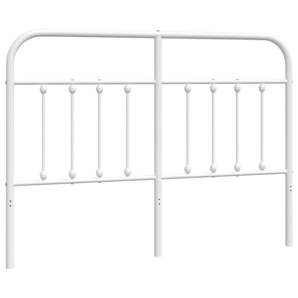 Vidaxl (White, 140 Cm) Metal Headboard Bed Header Bed Headboard Black Headboard Black 75 Cm White,Black