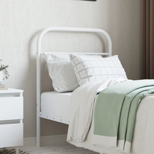 VidaXL (white, 75 cm) vidaXL Metal Headboard Bed Header Bed Headboard Black Headboard Black 75 cm 2