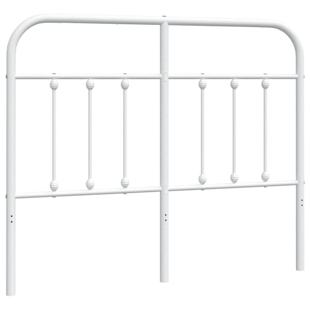 Vidaxl (White, 120 Cm) Metal Headboard Bed Header Bed Headboard Black Headboard Black 75 Cm White,Black