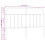 VidaXL (white, 135 cm) vidaXL Metal Headboard Bed Header Bed Headboard Black Headboard Black 75 cm 4
