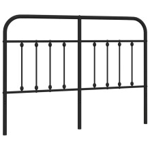 (black, 140 cm) vidaXL Metal Headboard Bed Header Bed Headboard Black Headboard Black 75 cm