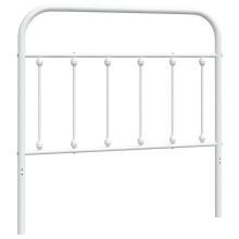 (white, 100 cm) vidaXL Metal Headboard Bed Header Bed Headboard Black Headboard Black 75 cm