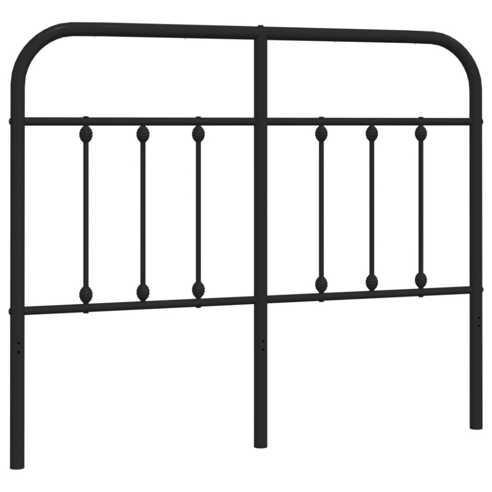 (black, 120 cm) vidaXL Metal Headboard Bed Header Bed Headboard Black Headboard Black 75 cm