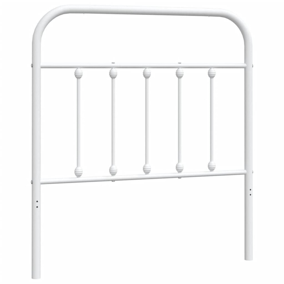 (white, 80 cm) vidaXL Metal Headboard Bed Header Bed Headboard Black Headboard Black 75 cm