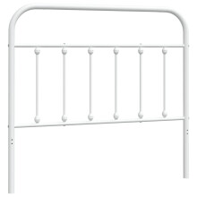 (white, 107 cm) vidaXL Metal Headboard Bed Header Bed Headboard Black Headboard Black 75 cm