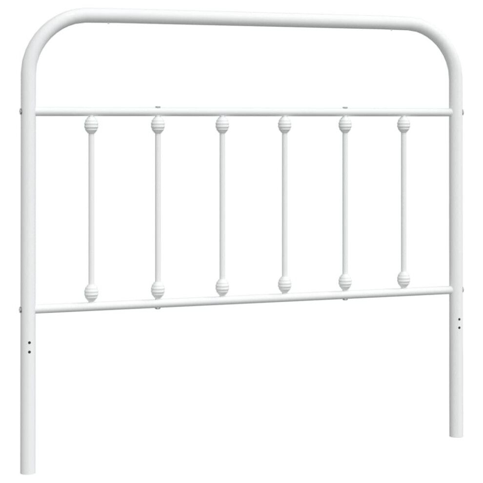 Vidaxl (White, 107 Cm) Metal Headboard Bed Header Bed Headboard Black Headboard Black 75 Cm White,Black