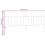 VidaXL (white, 193 cm) vidaXL Metal Headboard Bed Header Bed Headboard Black Headboard Black 75 cm 7