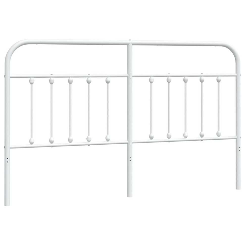 Vidaxl (White, 180 Cm) Metal Headboard Bed Header Bed Headboard Black Headboard Black 75 Cm
