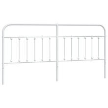 (white, 200 cm) vidaXL Metal Headboard Bed Header Bed Headboard Black Headboard Black 75 cm