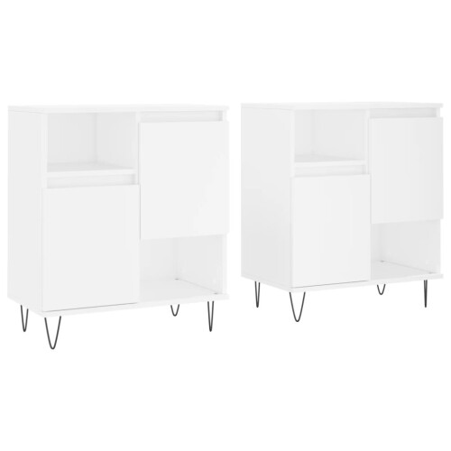 VidaXL (white) vidaXL Sideboard Storage Cupboard Highboard Home Side Cabinet Engineered Wood 1