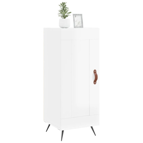 VidaXL (high gloss white) vidaXL Sideboard Storage Cabinet Side Cabinet Cupboard White Engineered Wood 2