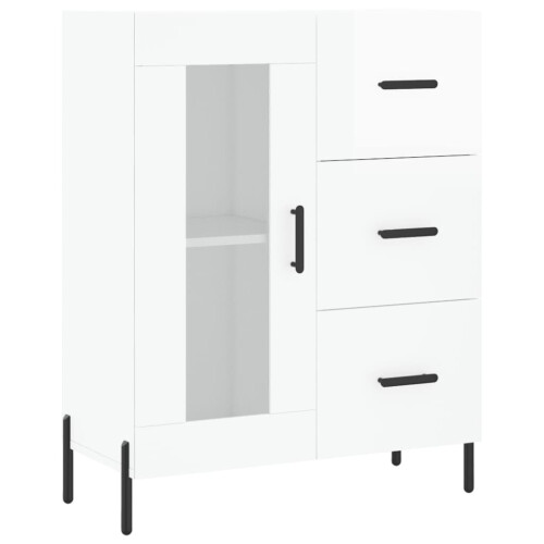 VidaXL (high gloss white) vidaXL Sideboard Storage Cabinet Side Cabinet Cupboard White Engineered Wood 1
