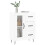VidaXL (high gloss white) vidaXL Sideboard Storage Cabinet Side Cabinet Cupboard White Engineered Wood 3