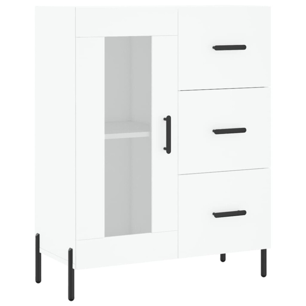 Vidaxl (White) Sideboard Storage Cabinet Side Cabinet Cupboard White Engineered Wood