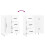 VidaXL (high gloss white) vidaXL Sideboard Storage Cabinet Side Cabinet Cupboard White Engineered Wood 9