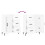 VidaXL (high gloss white) vidaXL Sideboard Storage Cabinet Side Cabinet Cupboard White Engineered Wood 9