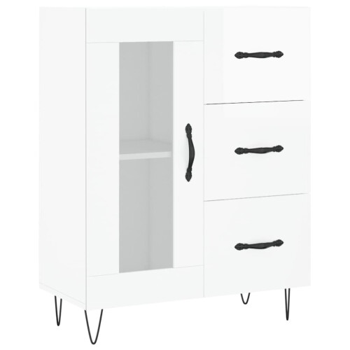 VidaXL (high gloss white) vidaXL Sideboard Storage Cabinet Side Cabinet Cupboard White Engineered Wood