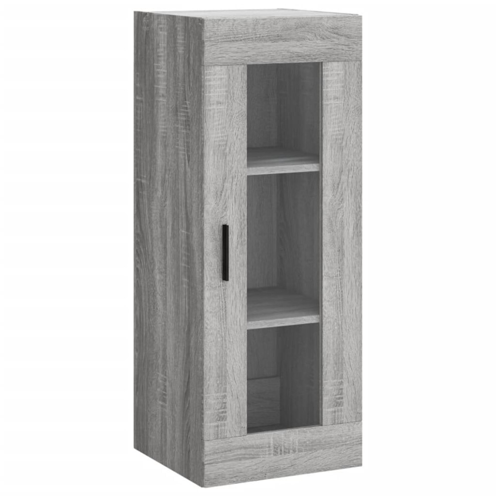 Vidaxl (Grey Sonoma) Wall Mounted Cabinet Bathroom Cabinet Storage Cabinet Cupboard White