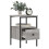 VidaXL (grey sonoma) vidaXL Bedside Cabinets Nightstand Bedside Table 2 pcs Black Engineered Wood 5