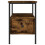 VidaXL (smoked oak) vidaXL Bedside Cabinets Nightstand Bedside Table 2 pcs Black Engineered Wood 7