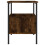 VidaXL (smoked oak) vidaXL Bedside Cabinets Nightstand Bedside Table 2 pcs Black Engineered Wood 8