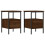 VidaXL (brown oak) vidaXL Bedside Cabinets Nightstand Bedside Table 2 pcs Black Engineered Wood 1