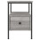 VidaXL (grey sonoma) vidaXL Bedside Cabinets Nightstand Bedside Table 2 pcs Black Engineered Wood 7