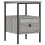 VidaXL (grey sonoma) vidaXL Bedside Cabinets Nightstand Bedside Table 2 pcs Black Engineered Wood 3