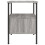 VidaXL (grey sonoma) vidaXL Bedside Cabinets Nightstand Bedside Table 2 pcs Black Engineered Wood 8