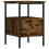 VidaXL (smoked oak) vidaXL Bedside Cabinets Nightstand Bedside Table 2 pcs Black Engineered Wood 3