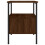 VidaXL (brown oak) vidaXL Bedside Cabinets Nightstand Bedside Table 2 pcs Black Engineered Wood 8